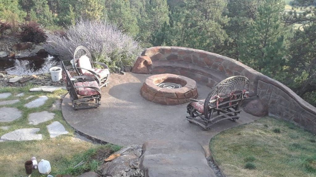 Custom Fire Pit and Seating